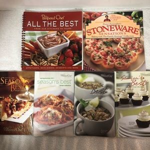 Pampered Chef Cookbooks lot of 6